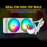 Ant Esports ICE-240 ARGB CPU Liquid Cooler (White) - Image 3