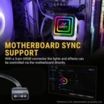 Ant Esports ICE-Infinite ARGB 360mm White CPU Liquid Cooler - Image 2