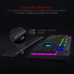 SHIVA K512- WIRED MEMBRANE KEYBOARD RGB BLACK - Image 4