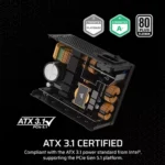 Corsair SF850 Platinum ATX 3.1 Fully Modular SFX SMPS - Image 2