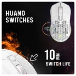 Cosmic Byte Firestorm RGB White Wired Gaming Mouse - Image 2