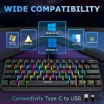 Ant Esports MK1300 V2 Mini RGB Keyboard with Blue Switches - Image 3