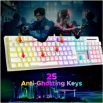 Ant Esports MK3400 Pro V3 White Mechanical Gaming Keyboard with Red Switches - Image 3
