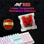 Ant Esports MK3400 Pro V3 White Mechanical Gaming Keyboard with Red Switches - Image 2