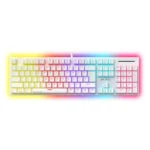 Ant Esports MK3400 Pro V3 White Mechanical Gaming Keyboard with RGB Backlighting Red Switches and Anti Ghosting Technology