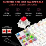 Ant Esports MK4100 White Keyboard
