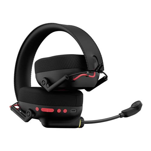 Features: Game your way on PC, PlayStation, smartphone, or tablet with this 20ms Ultra-low latency and zero-lag headset powered by 2.4GHz wireless, punchy 40mm drivers, ENC for clear focus, and a FlexMic. Switch between console and mobile instantly with dual connectivity, enjoy up to 60 hours of play, and stay comfy with plush cushions and a rugged steel-reinforced build. Highlights Stay cool and comfy with pillow-soft cushioned earcups and a steel-reinforced headband built to handle even your wildest gamer rage. Quick-access buttons let you adjust volume or mute the mic mid-match, while the instant mic status display keeps you in control during chats and calls. Its vivid LED lights add a bold touch of style to your gaming setup. Ultra-Low Latency GameXperience Zoom into the action with 20ms ultra-low latency with no lag, just game-time swag Model : W-HEADBUG G60 Product Type : Over-Ear Connectivity : BT / 2.4GHz Compatibility : PC / PlayStation (PS4, PS5) / Smartphones & Tablets BT Version : BT v 5.4 Noise Cancellation : ENC Latency : 20 ms Audio : Stereo Charging time : 1.5 Hours Lighting : Multicolor LED lights Receiver Type : USB A Charging Port : Type C Cable Length : 1.2 Meters Weight : 252g Driver: Size : 40mm Magnet Type : Neodymium Speaker Impedance : 16 Ω Frequency Response : 20Hz - 20KHz Sensitivity : 115dB Mic: Microphone Impedance : 2.2kΩ Microphone Sensitivity : 38dB ± 3dB Microphone Polar Pattern : Omnidirectional