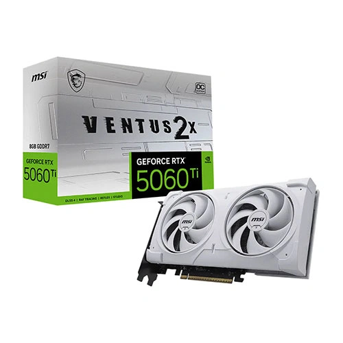 MSI RTX 5060 Ti Ventus 2X OC White Plus 8GB GDDR7 Graphics Card